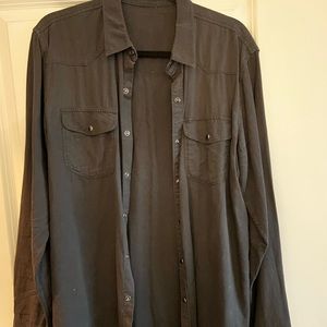 Lucky Brand western snap shirt size medium